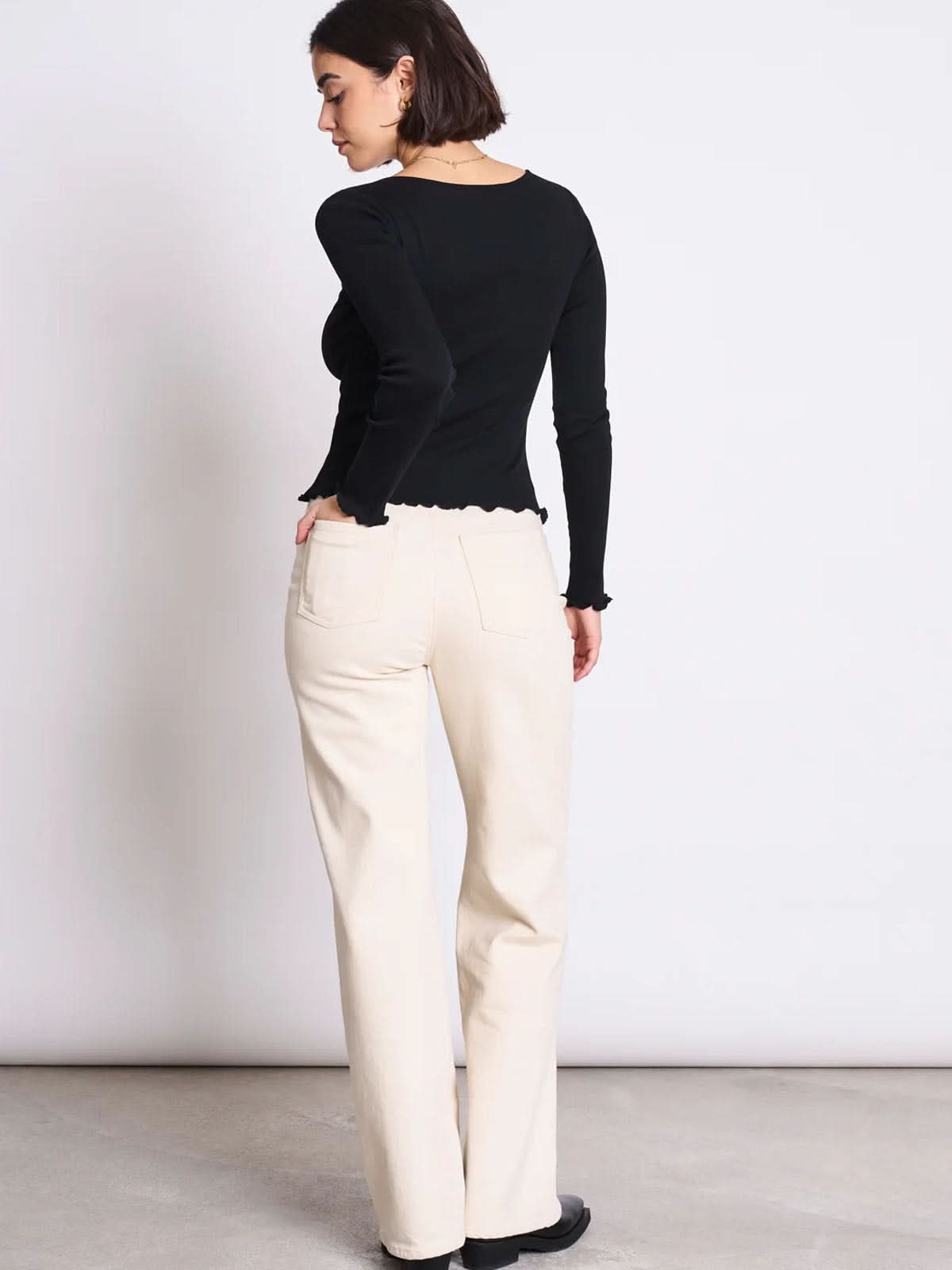 Jan 'n June Aversa Minirib Longsleeve Black