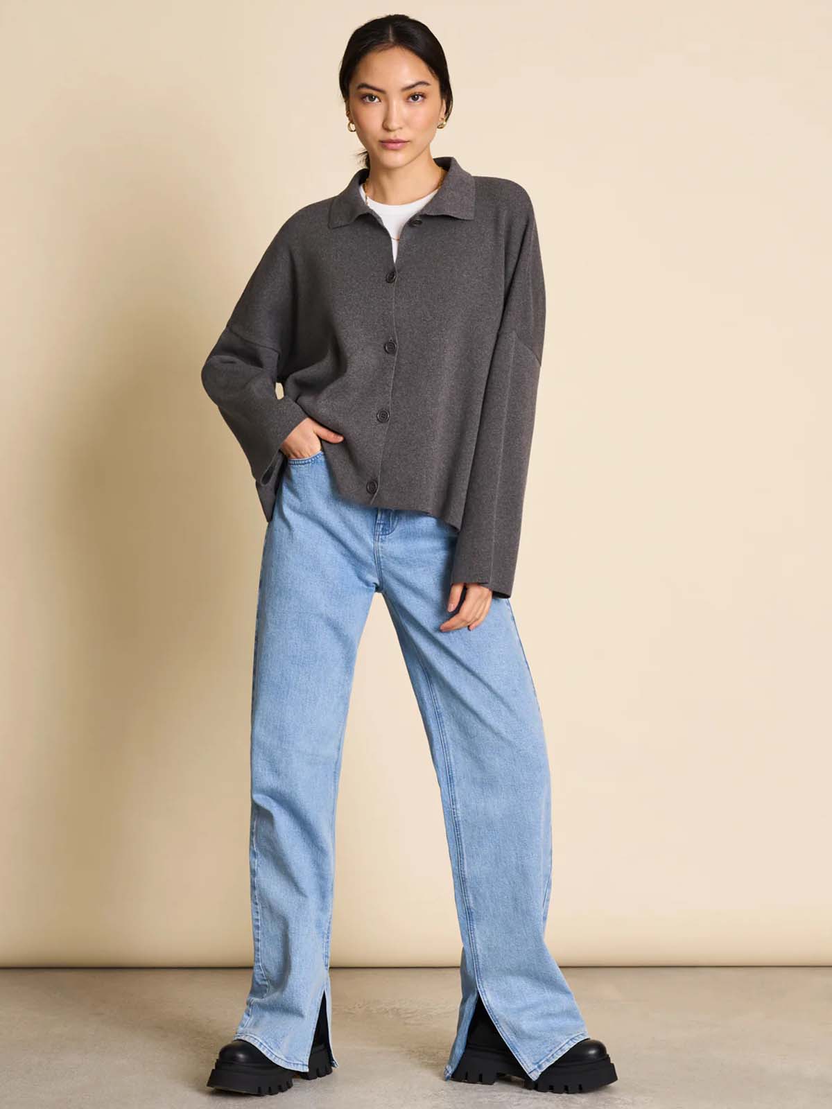 Jan 'n June Cardigan Anjo Dark Grey