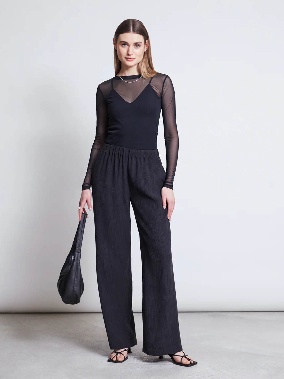 Jan 'n June Dora Mesh Longsleeve Black
