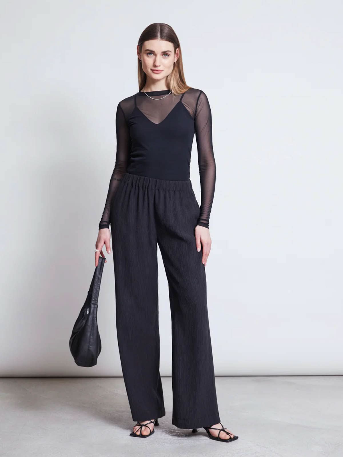 Jan 'n June Dora Mesh Longsleeve Black
