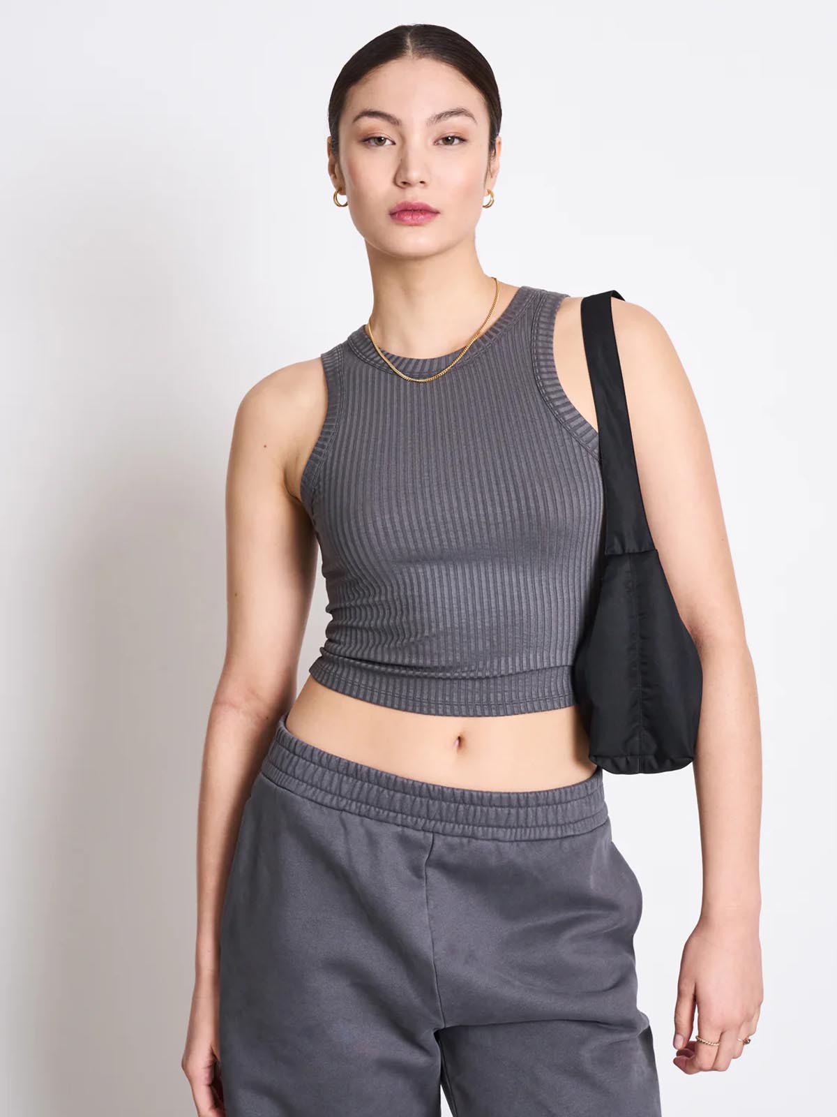 Jan 'n June Porto Tank Top Dark Grey