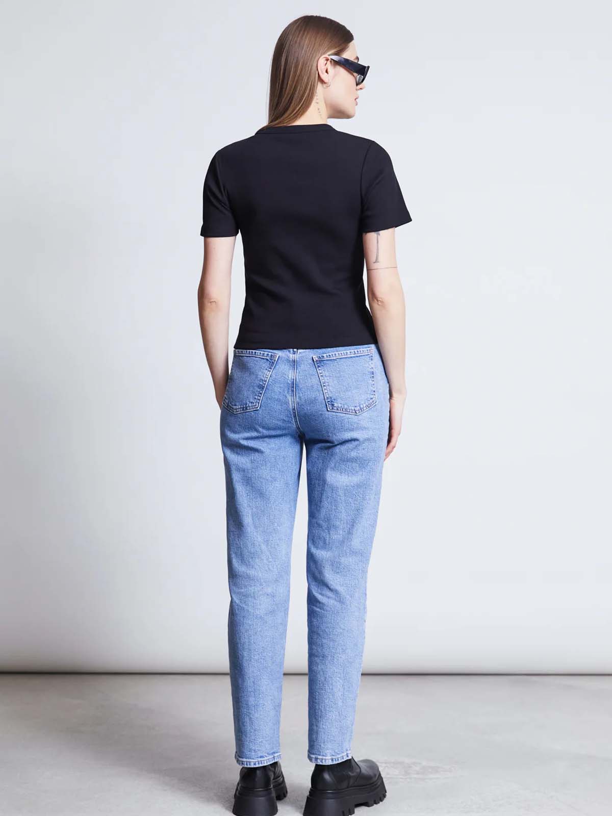 Jan 'n June Rib T-Shirt Nile Black