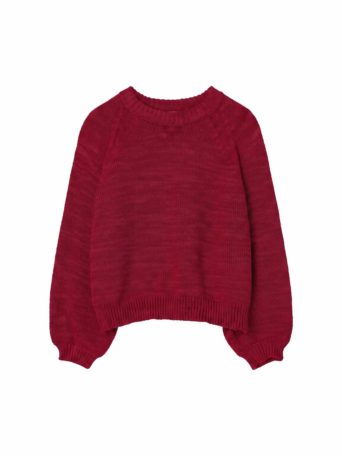 Jungle Folk Franca Knit Sweater Pomegranate