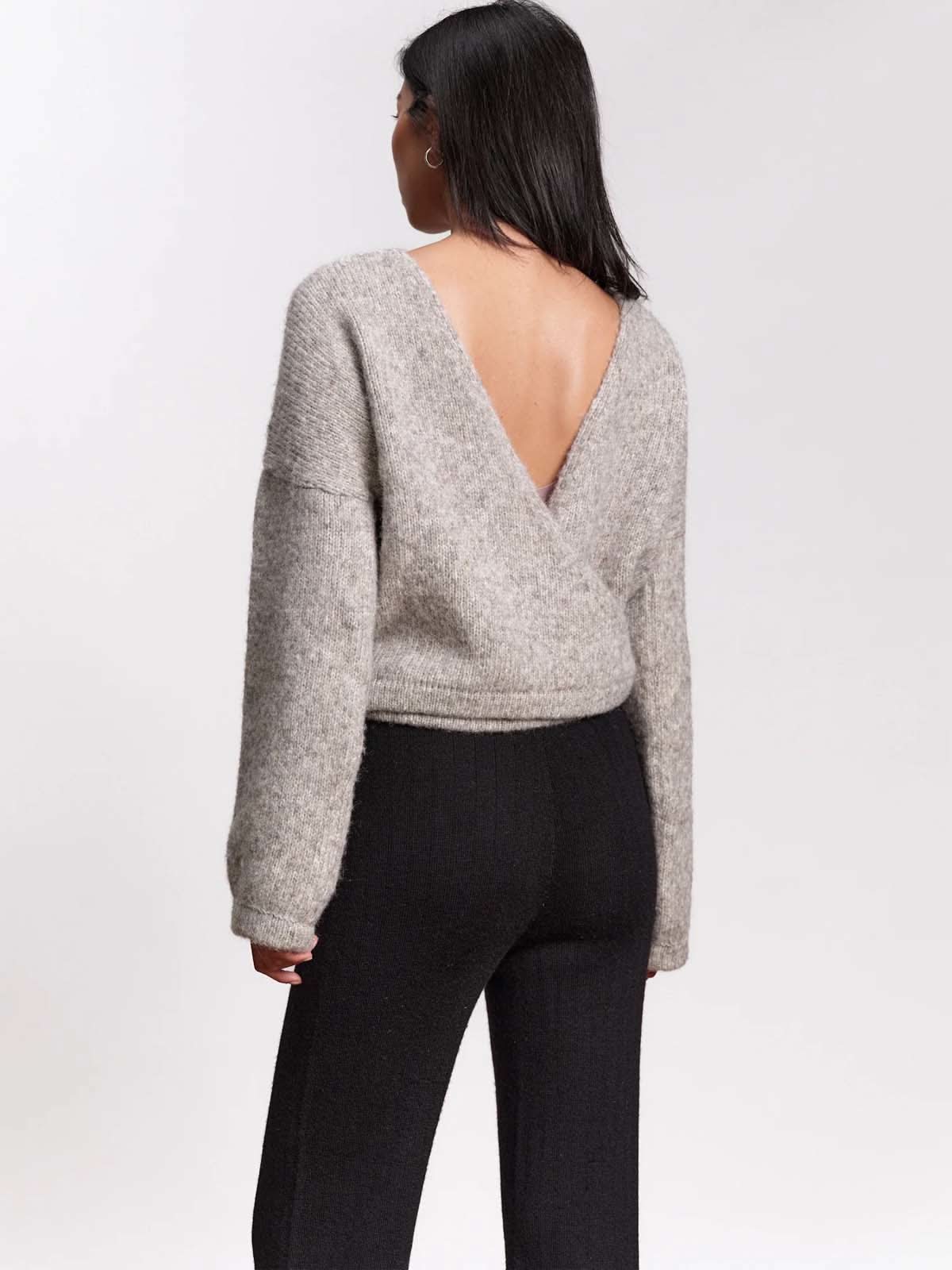 Jungle Folk Lumi Wrap Cardigan Light Grey