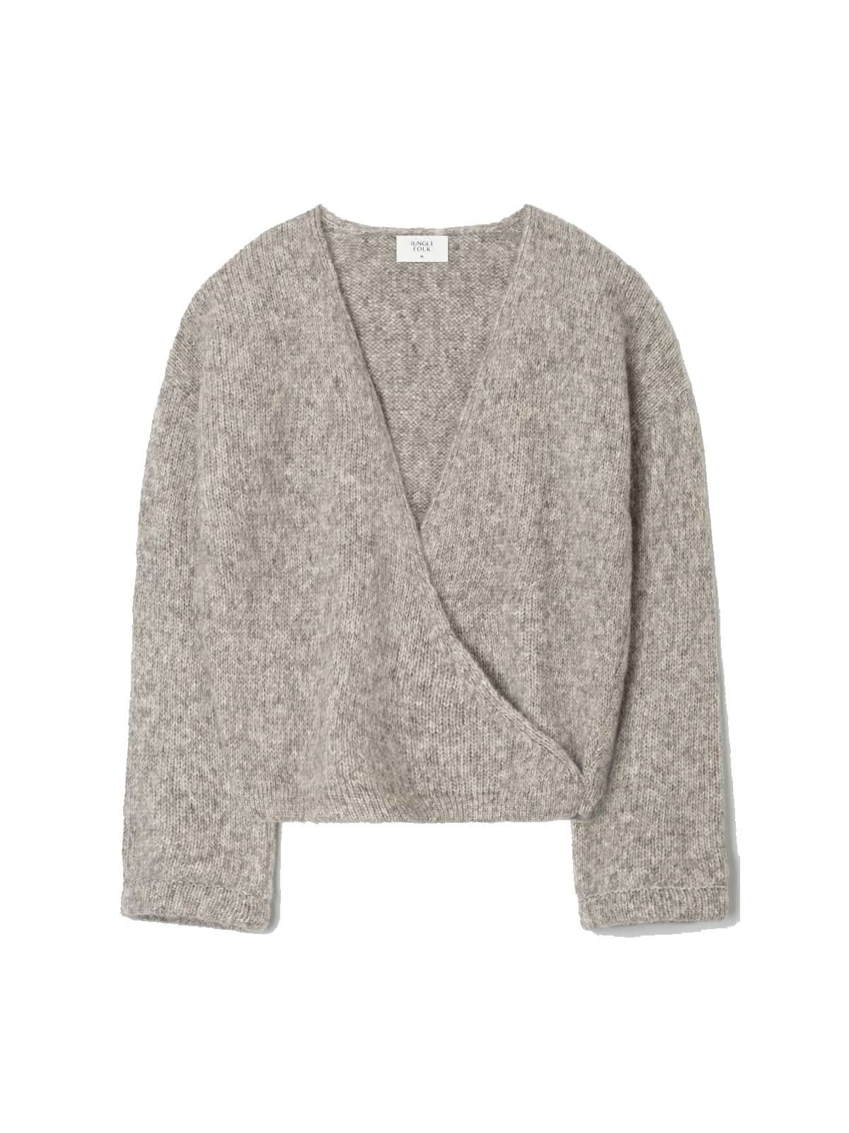 Jungle Folk Lumi Wrap Cardigan Light Grey