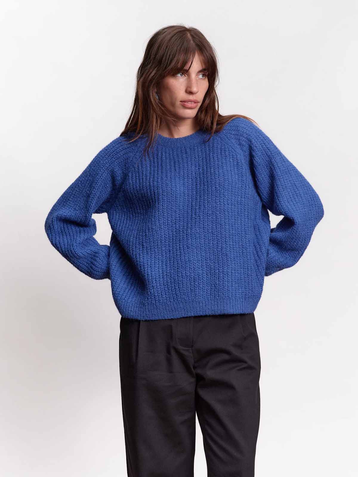 Jungle Folk Vico Sweater Cobalt Blue
