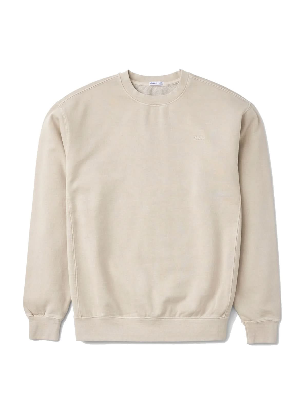Katin Embroidered Crewneck Birch Vintage Wash