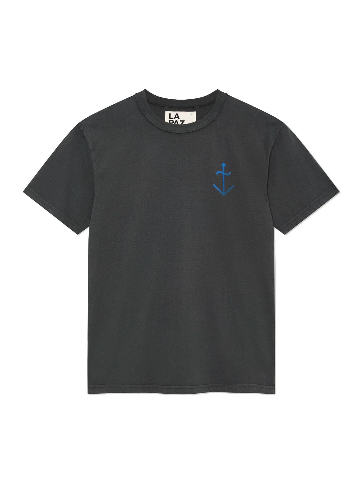 La Paz Dantas T-Shirt Black Sand Yves Blue Logo