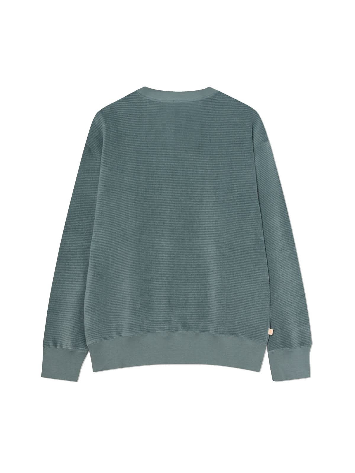 La Paz Nobre Classic Sweatshirt Ribbed Balsam Green