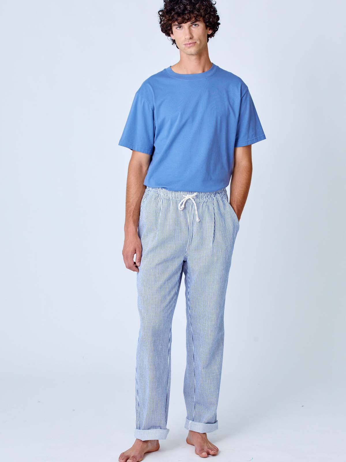 La Paz Ponte Trousers Blue Stripes SS