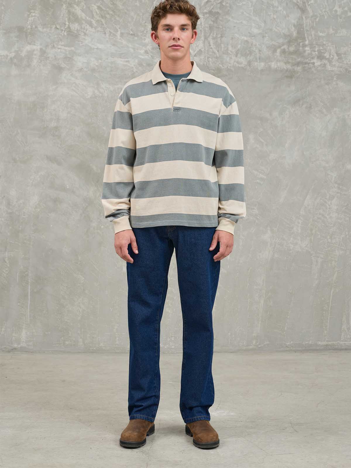 La Paz Sequeira Longsleeve Polo Green/Bege