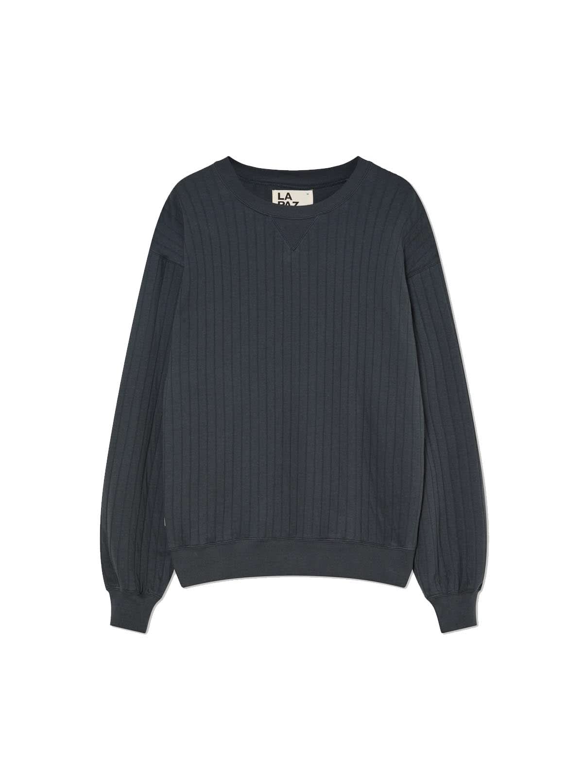 La Paz Xavier Sweatshirt Ribbed Black Sand