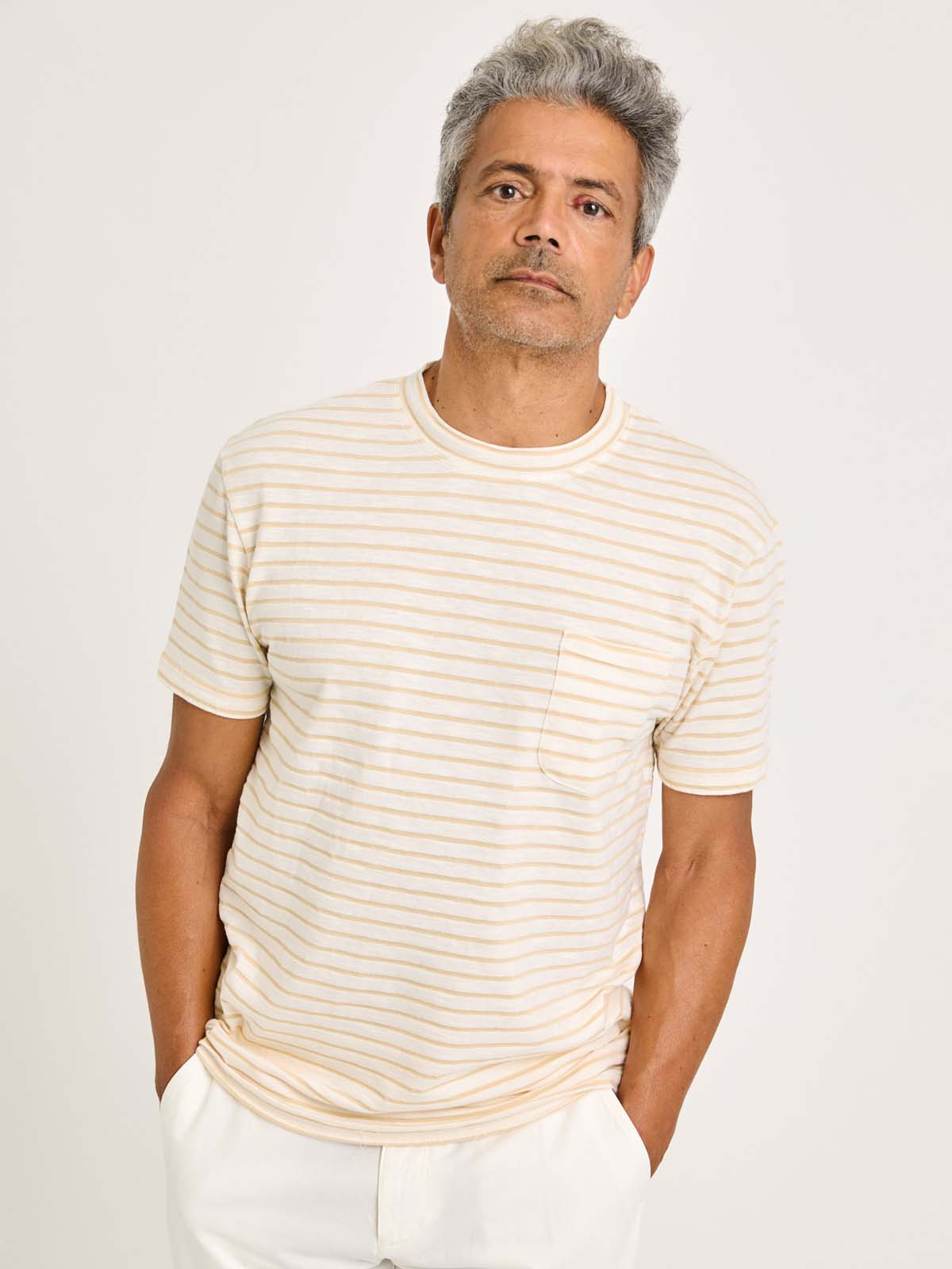 La Paz Guerreiro Pocket T-Shirt Safari Stripes