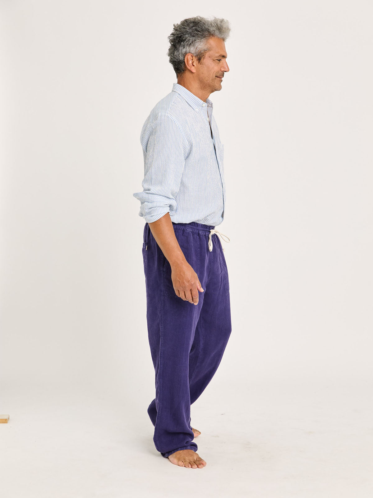 La Paz Lemos Beach Trousers Navy Linen