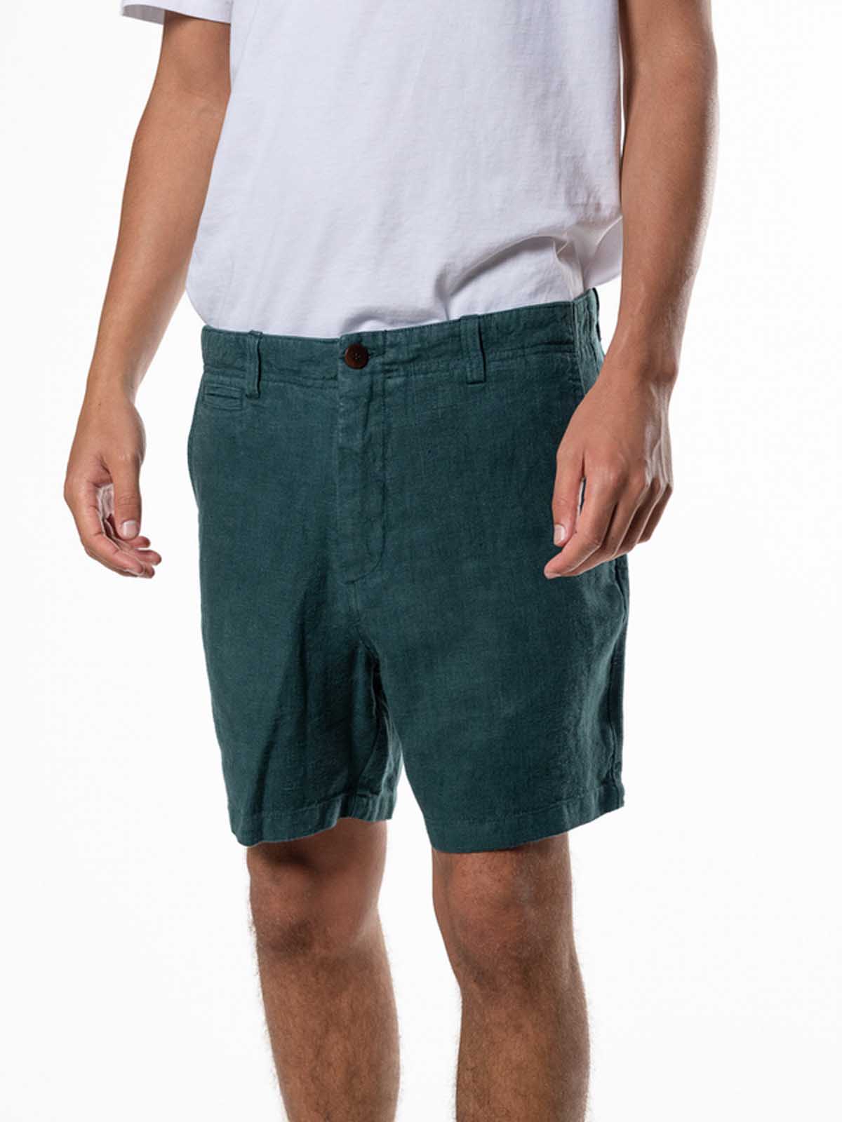 La Paz Maciel Classic Linen Shorts Sea Moss