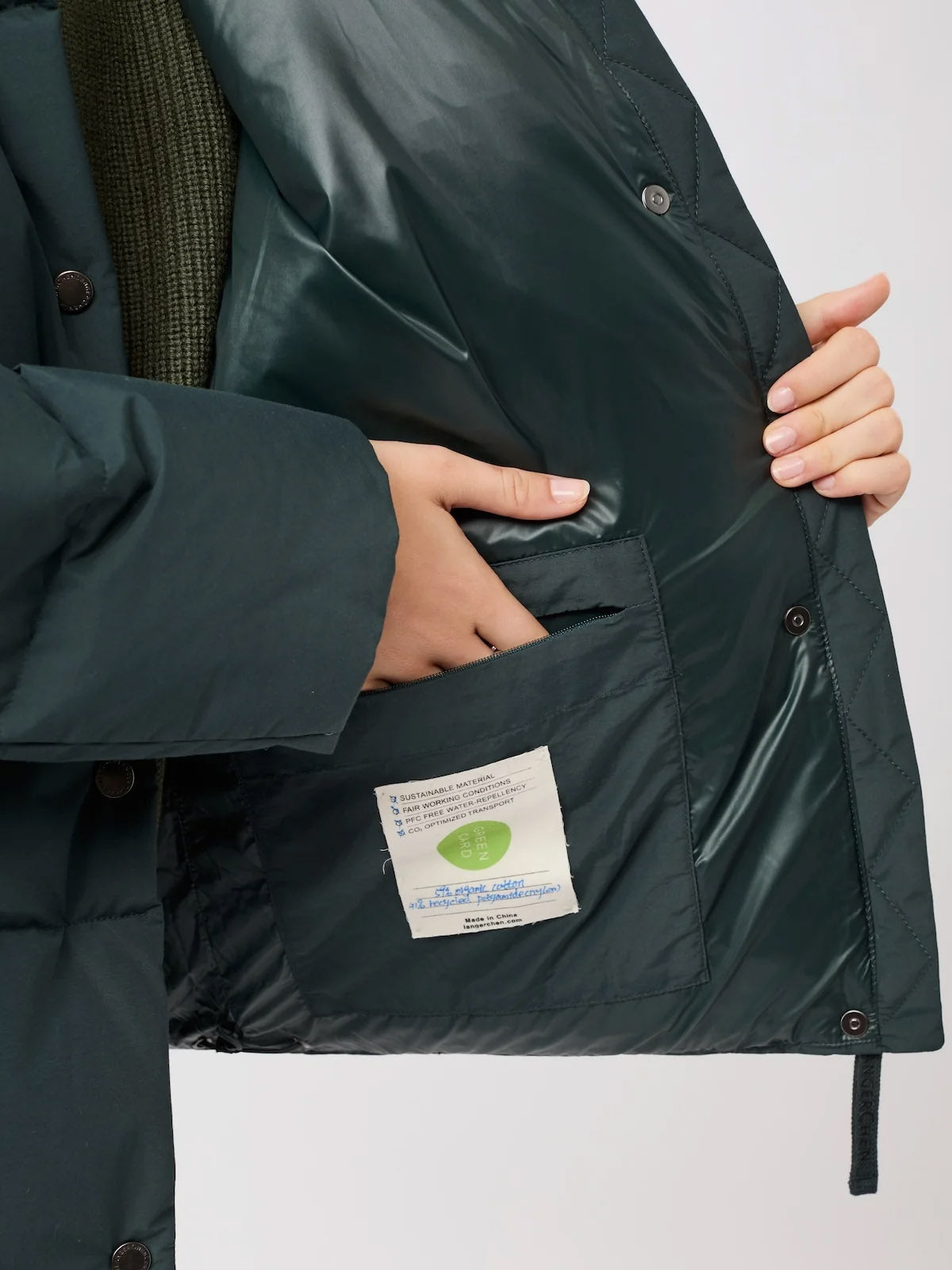LangerChen Jacke Stehkragen Fir