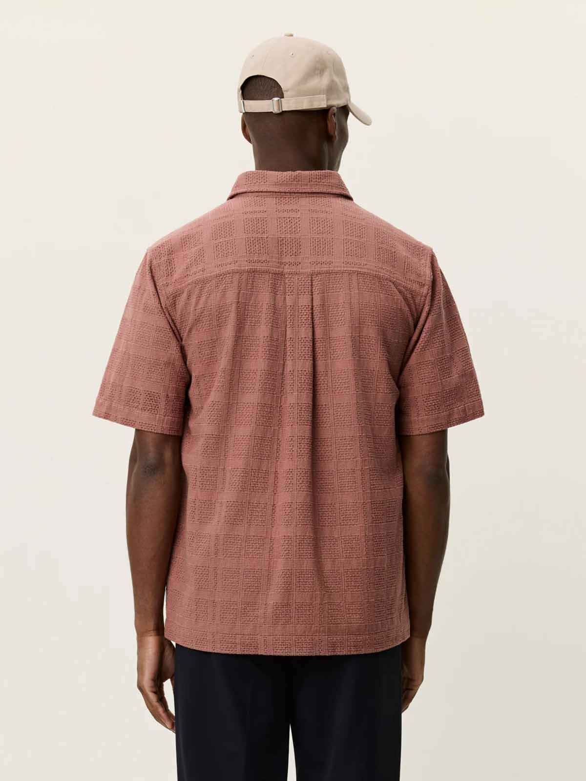 Les Deux Charlie SS Shirt Cognac Red
