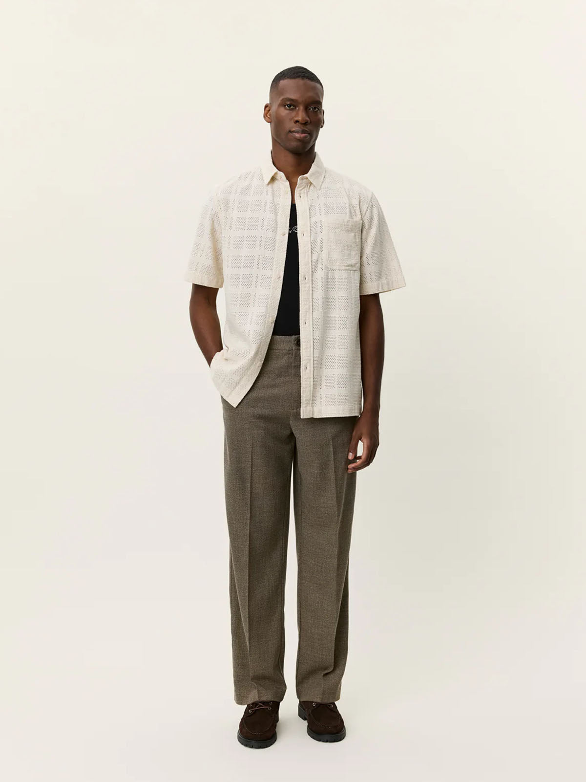 Les Deux Charlie SS Shirt Ivory