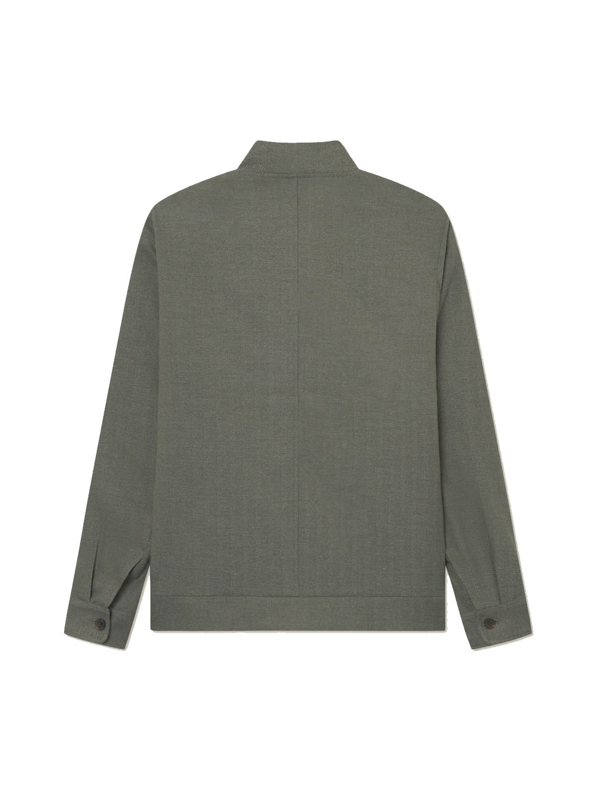 Les Deux Como Reg Herringbone Bomber Jacket Forest Green