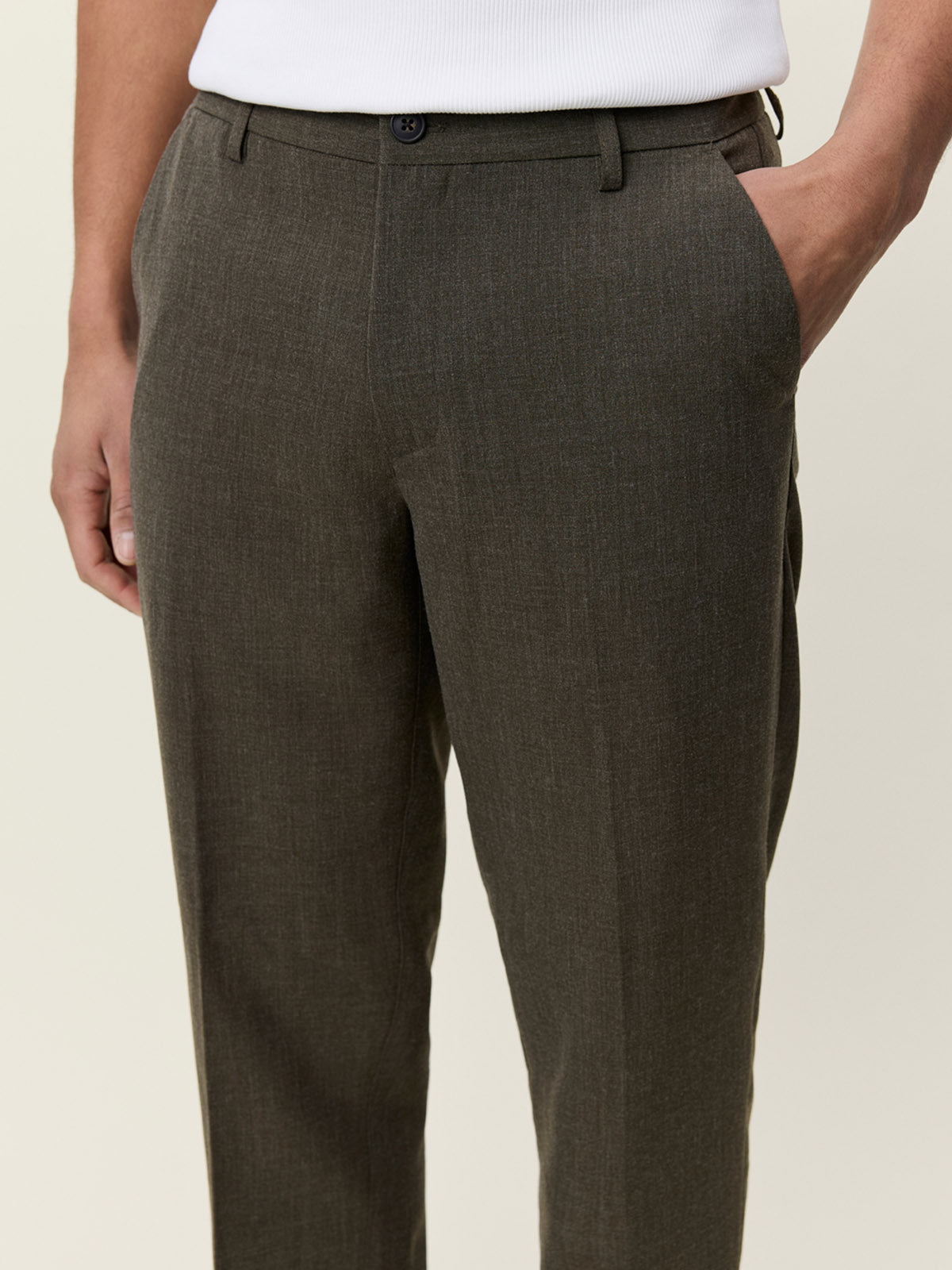 Les Deux Como Reg Suit Pants Seasonal Olive Night L32