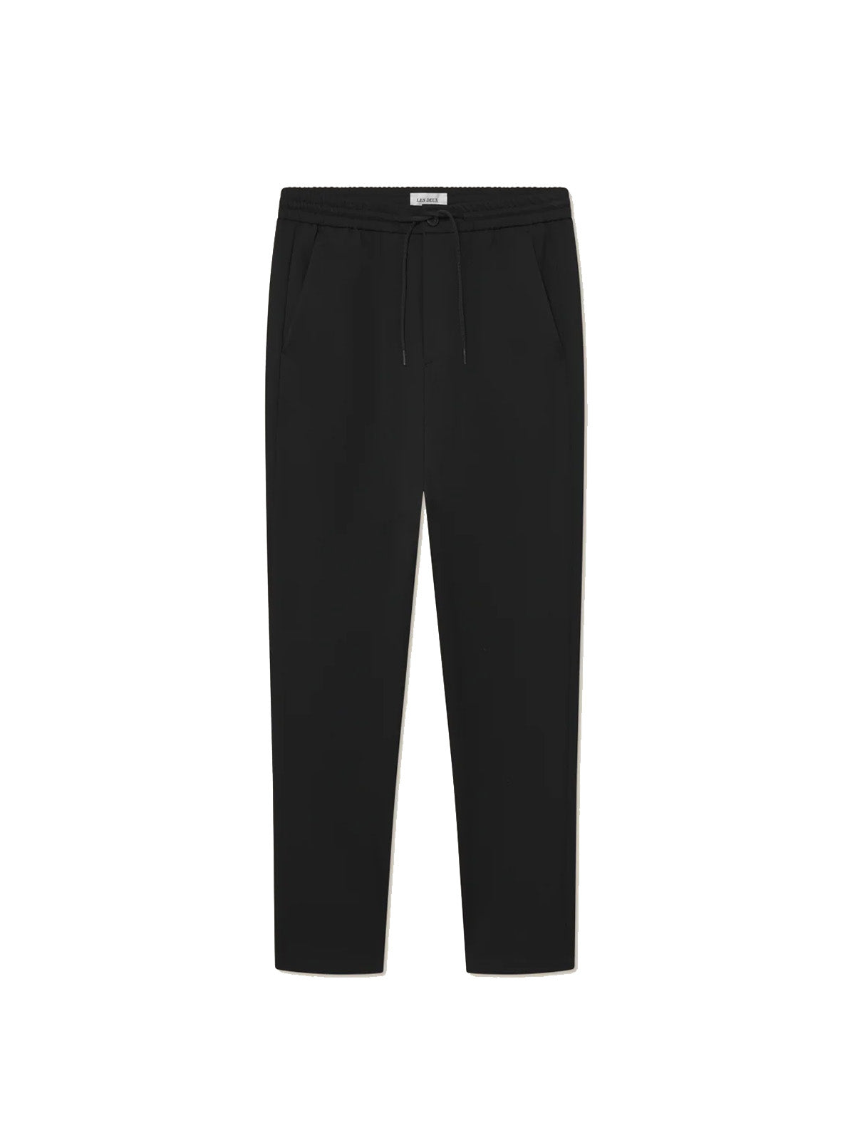 Les Deux Como Tapered Textured Drawstring Pants Black L32