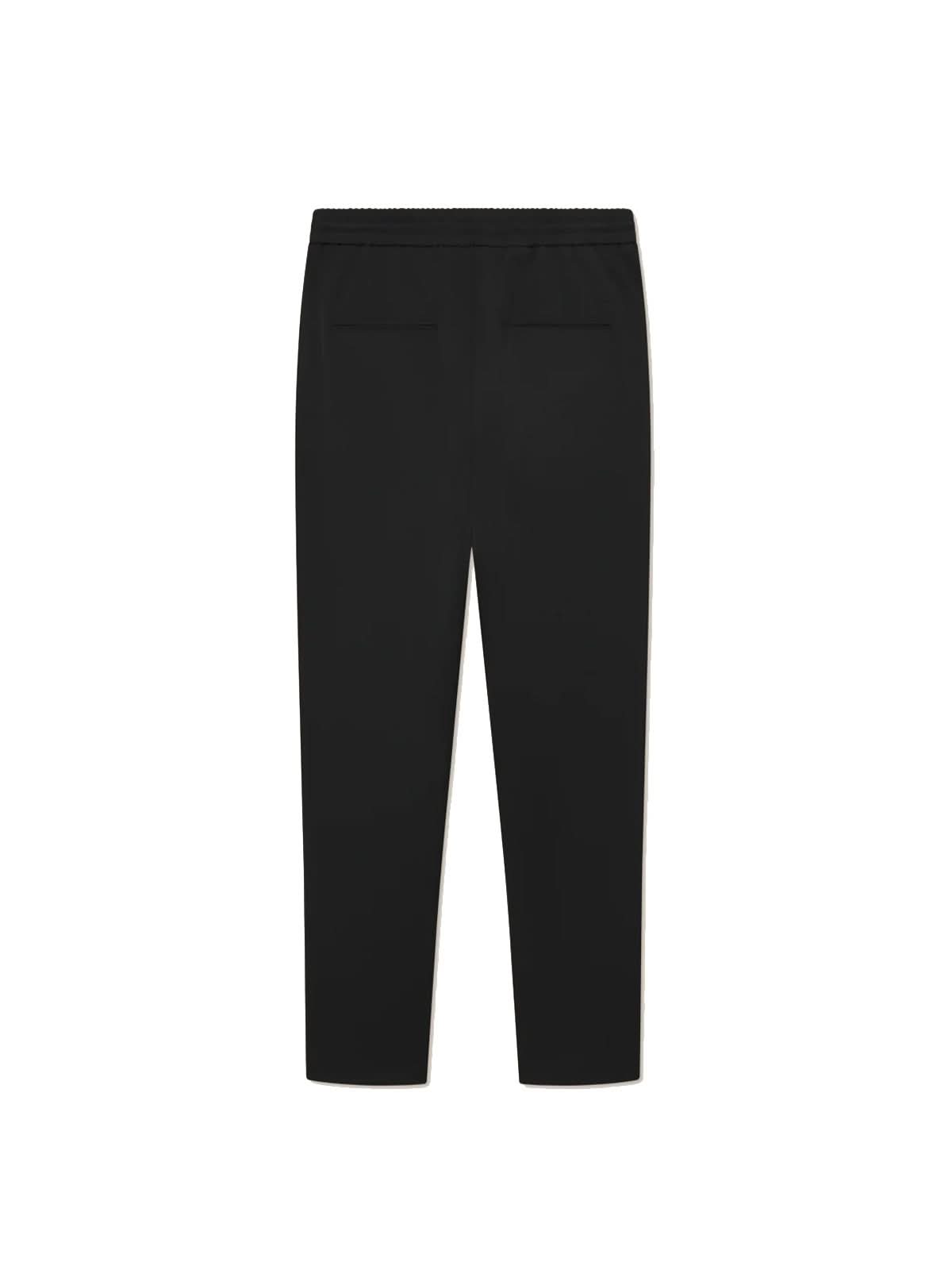 Les Deux Como Tapered Textured Drawstring Pants Black L30