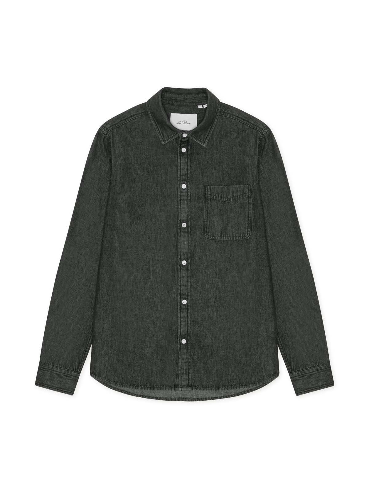 Les Deux Denim Shirt Black Washed Denim