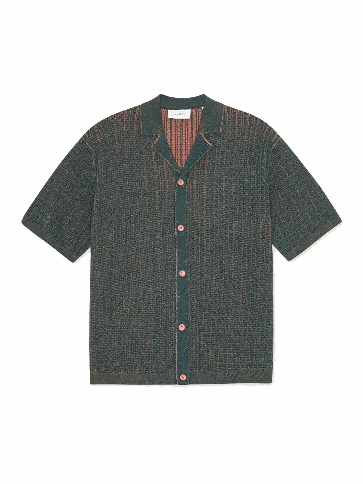 Les Deux Evan Knitted Shirt Sea Moss Green