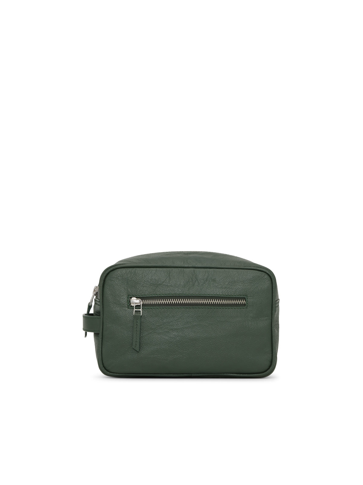 Les Deux Leather Wash Bag Rifle Green