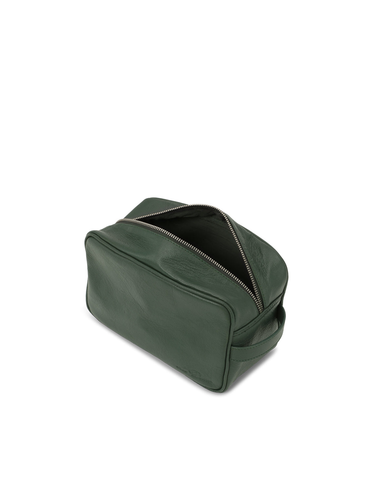 Les Deux Leather Wash Bag Rifle Green