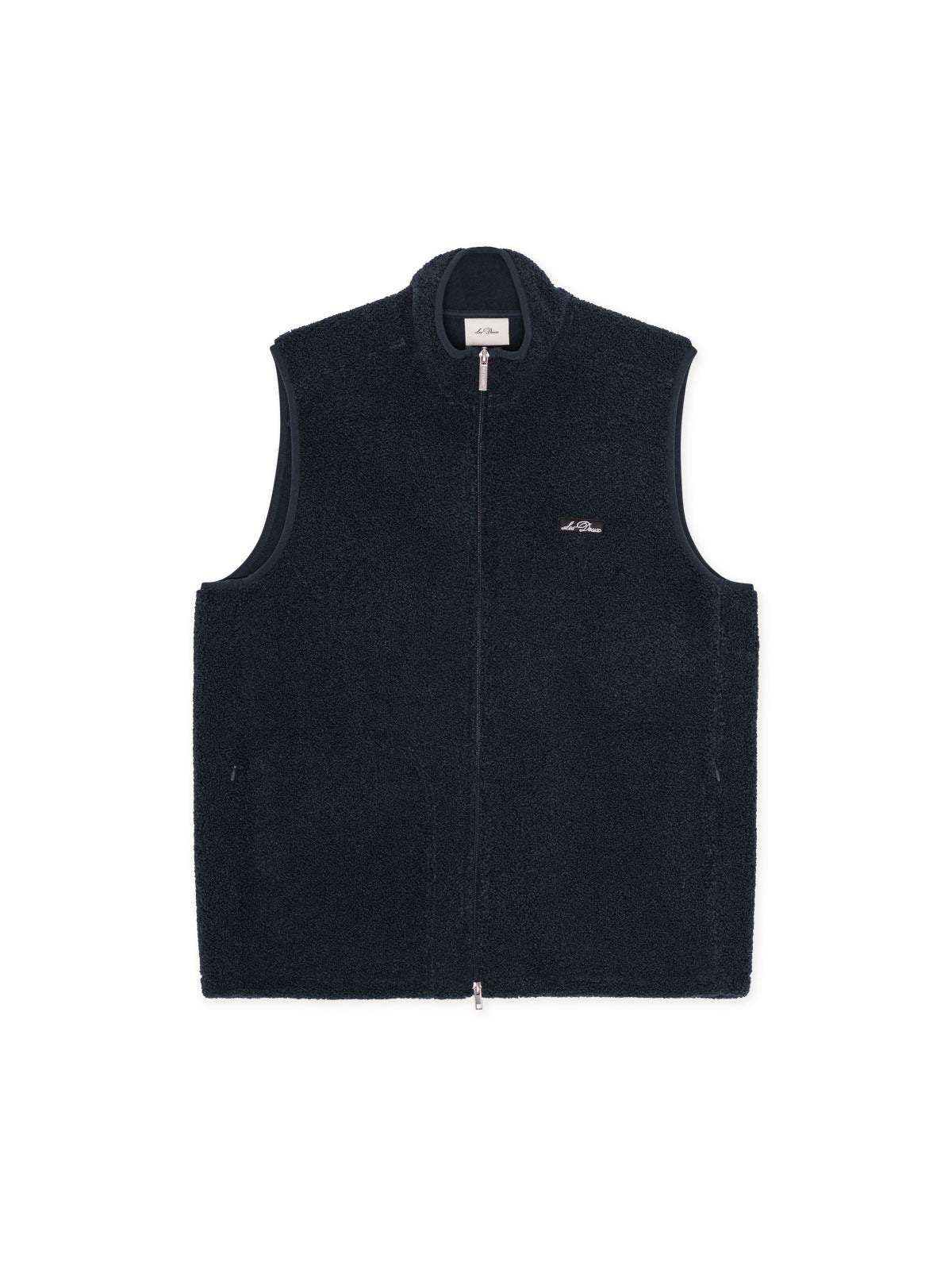 Les Deux Patch Teddy Vest Dark Navy