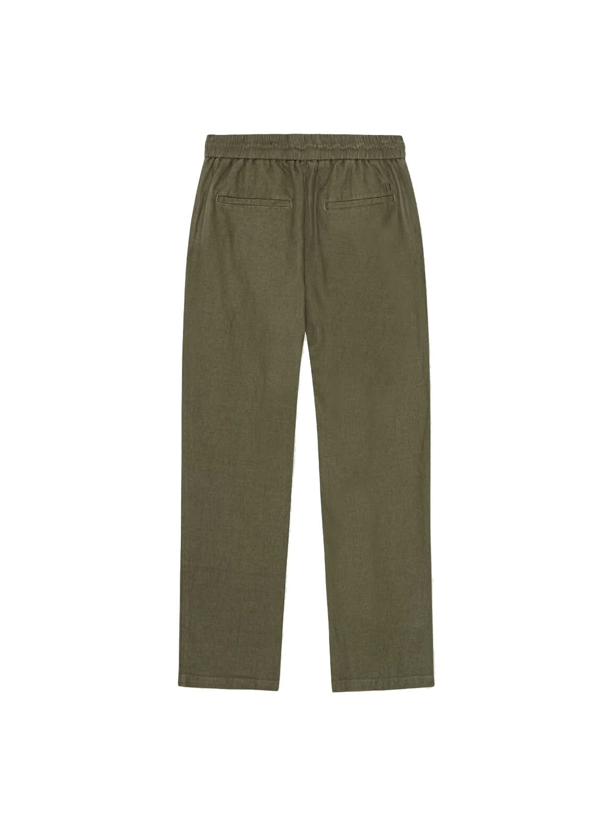 Les Deux Patrick Linen Pants Olive Night