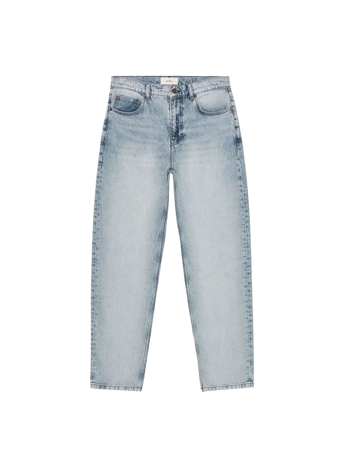 Les Deux Ryder Bleached Denim Jeans Light Ice Blue Wash L32