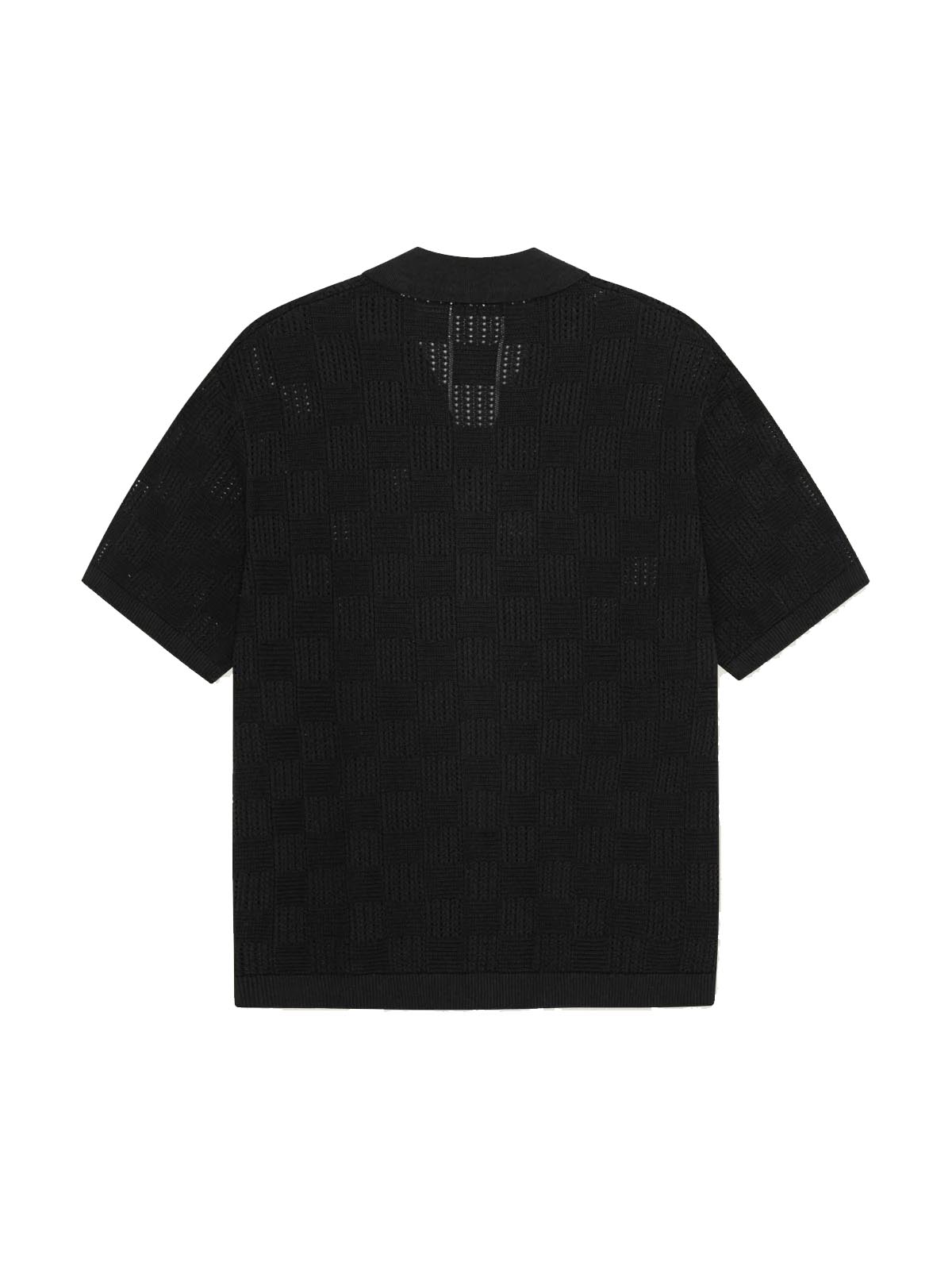 Les Deux Squared Knitted SS Shirt Black