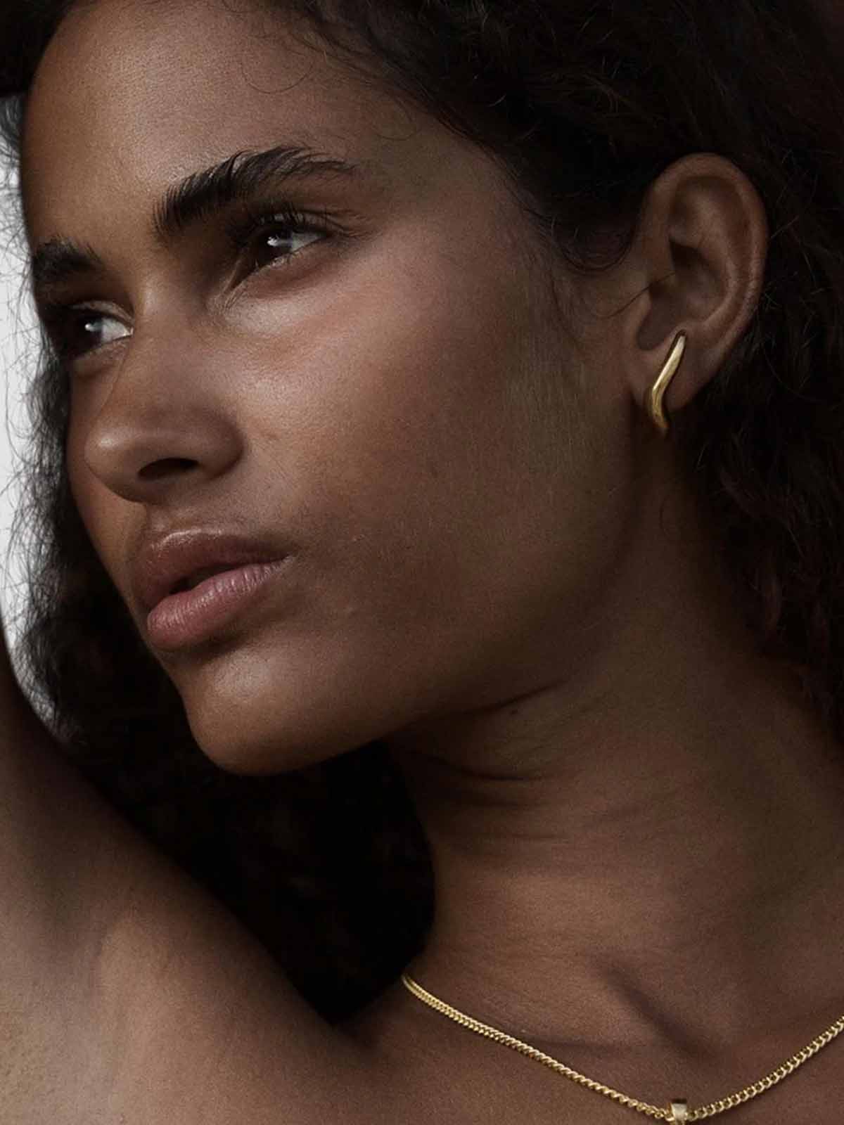 Les Solides Flow Earrings Gold