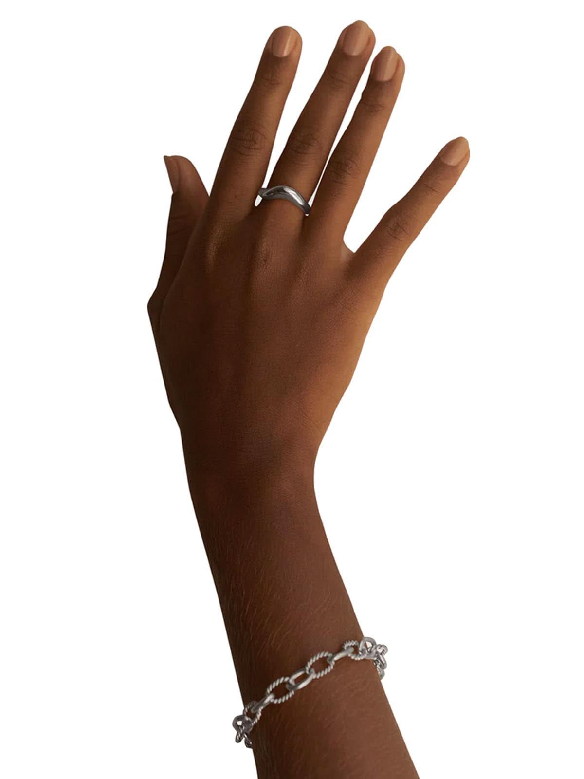 Les Solides Flow Ring Silver
