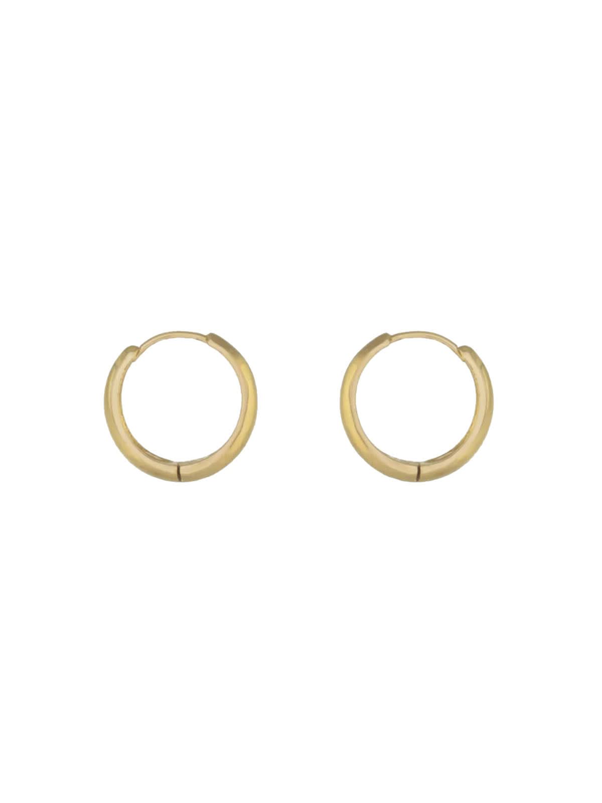Les Solides Mini Circa Hoops Gold