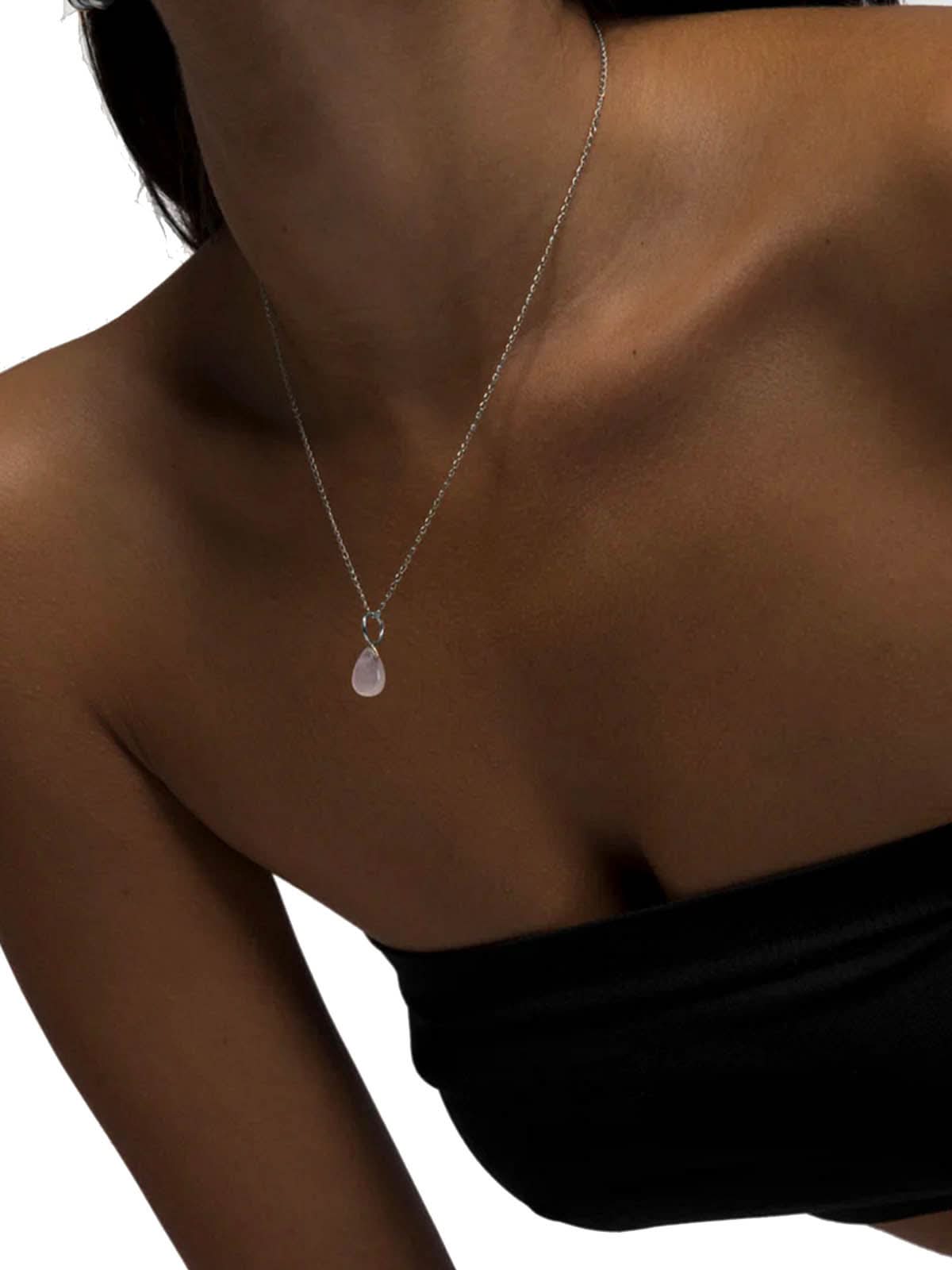 Les Solides Rose Quartz Add On Silver Single