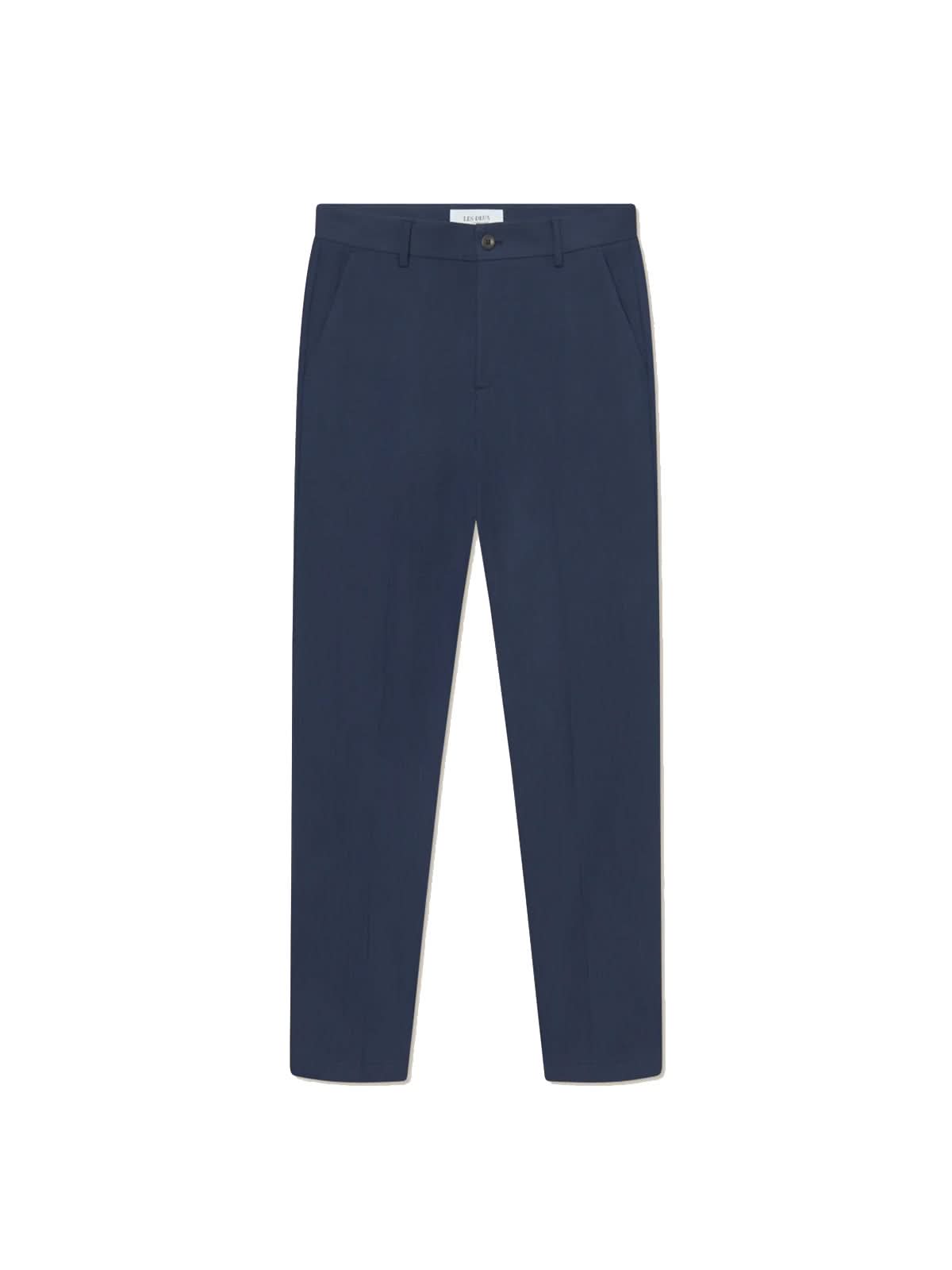 Les Deux Como Reg Texture Suit Pants Dark Navy L32