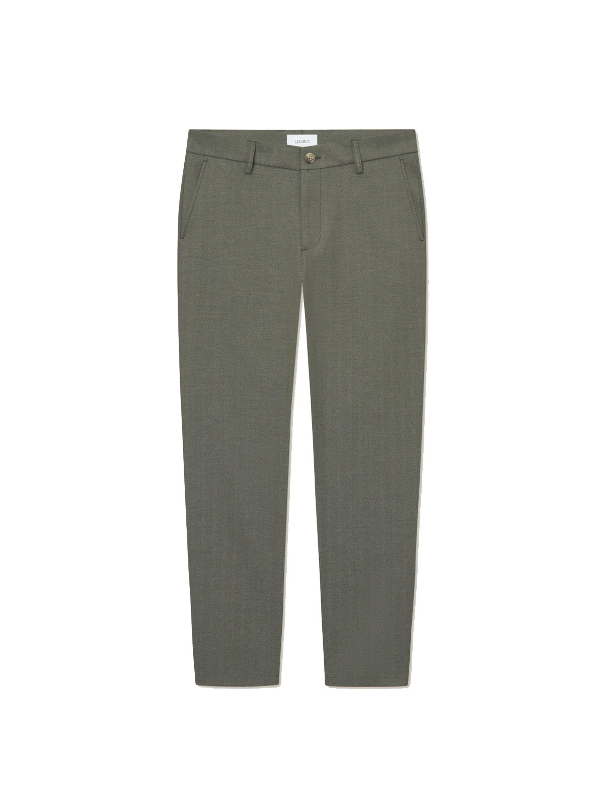 Les Deux Como Reg Herringbone Suit Pants Forest Green L32
