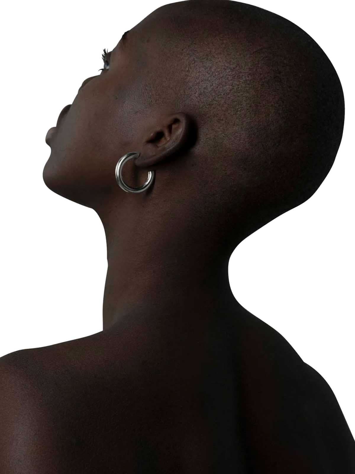 Les Solides Big Hoops Click Silver