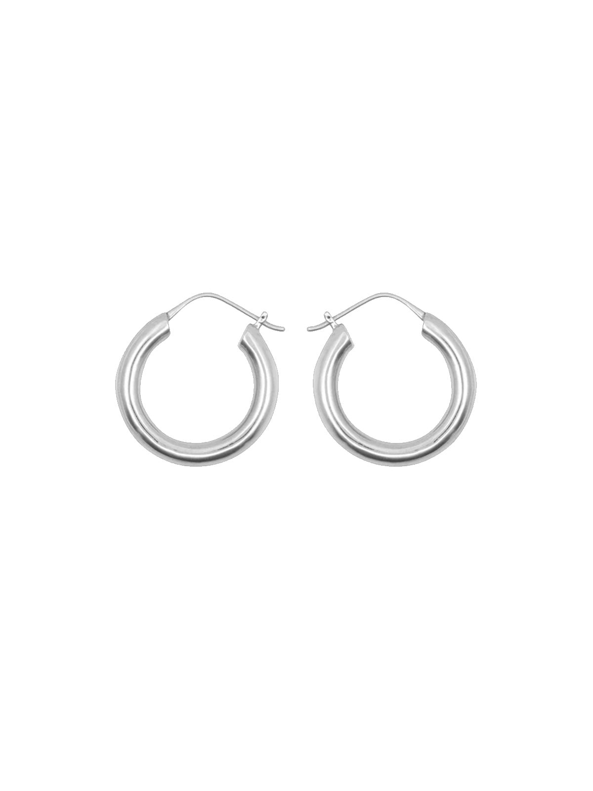 Les Solides Big Hoops Click Silver