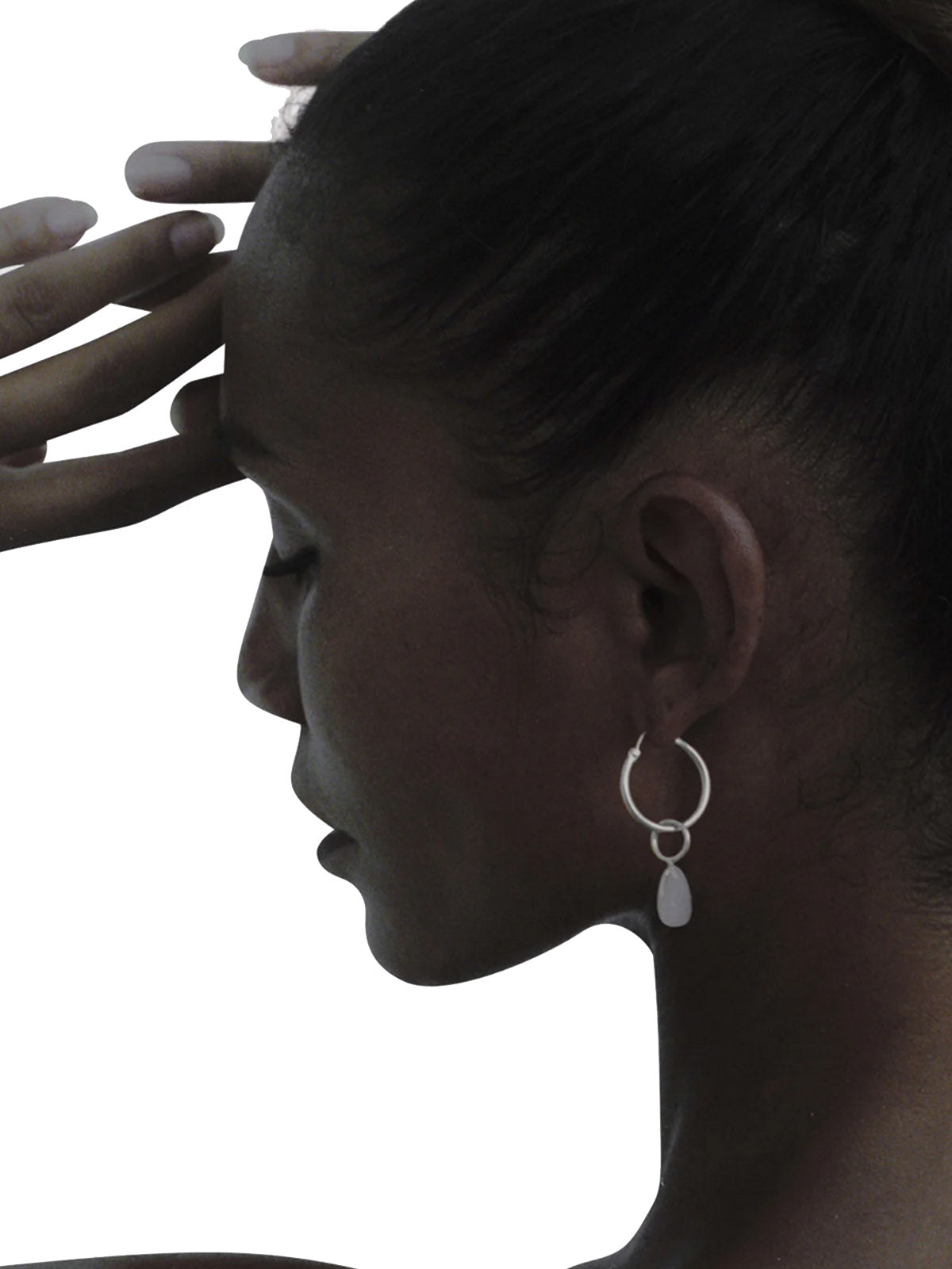 Les Solides Hoops 2 Click Silver