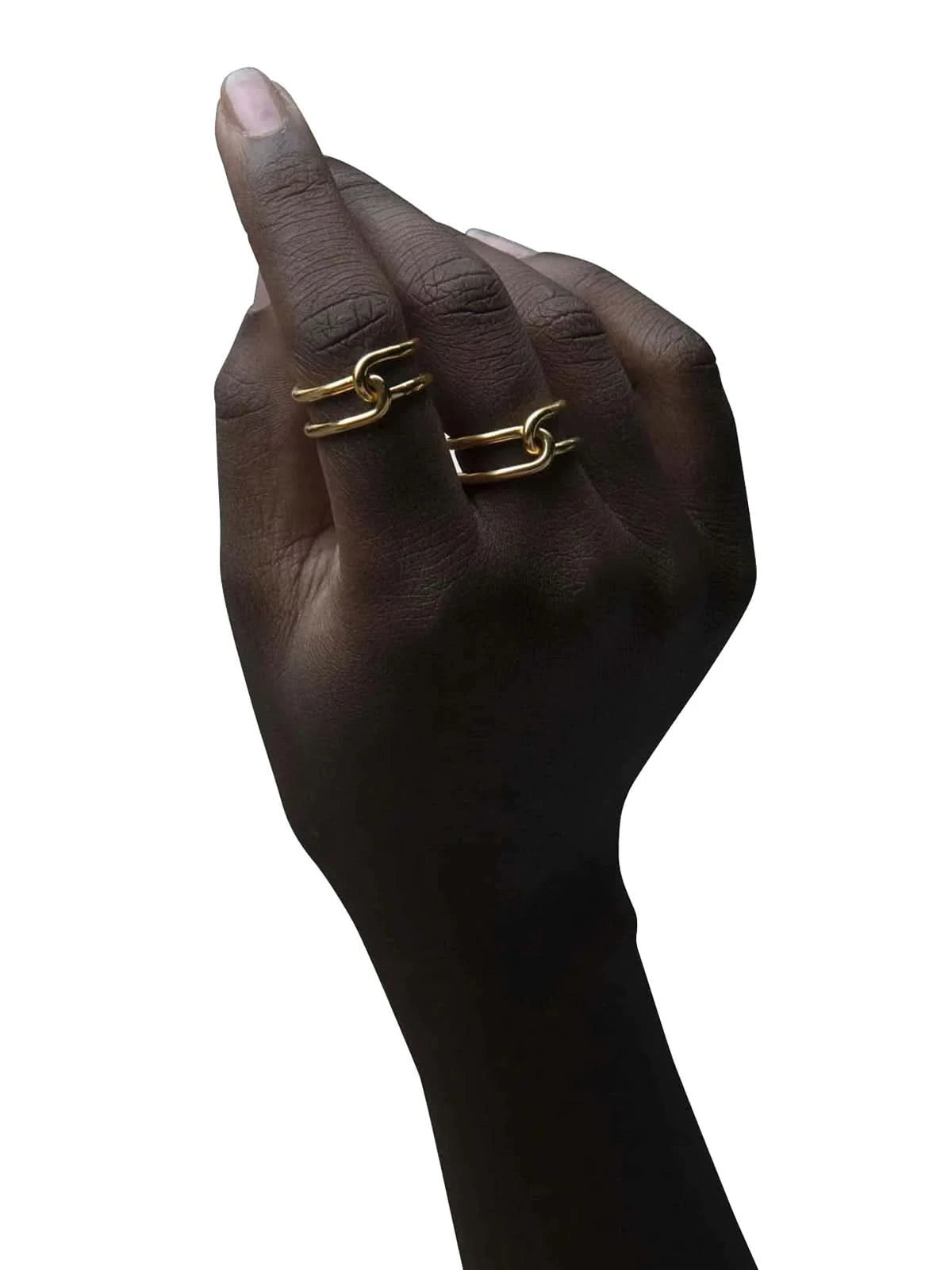 Les Solides Loop Ring Thick Gold