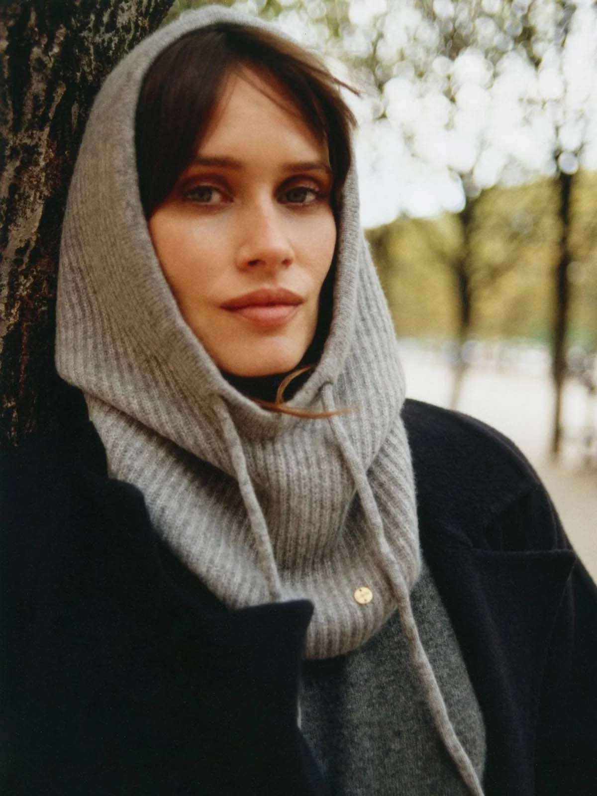 Lovem Hooded Hat Grey