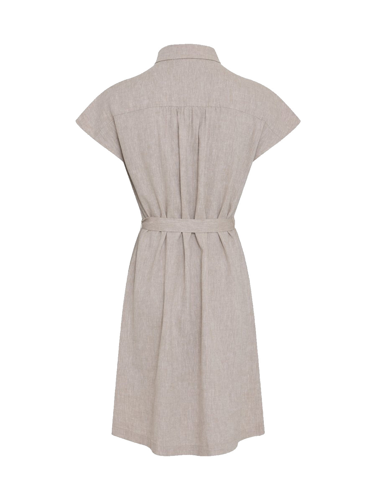 MSCH Viana Ginia SS Shirt Dress Sand Melange