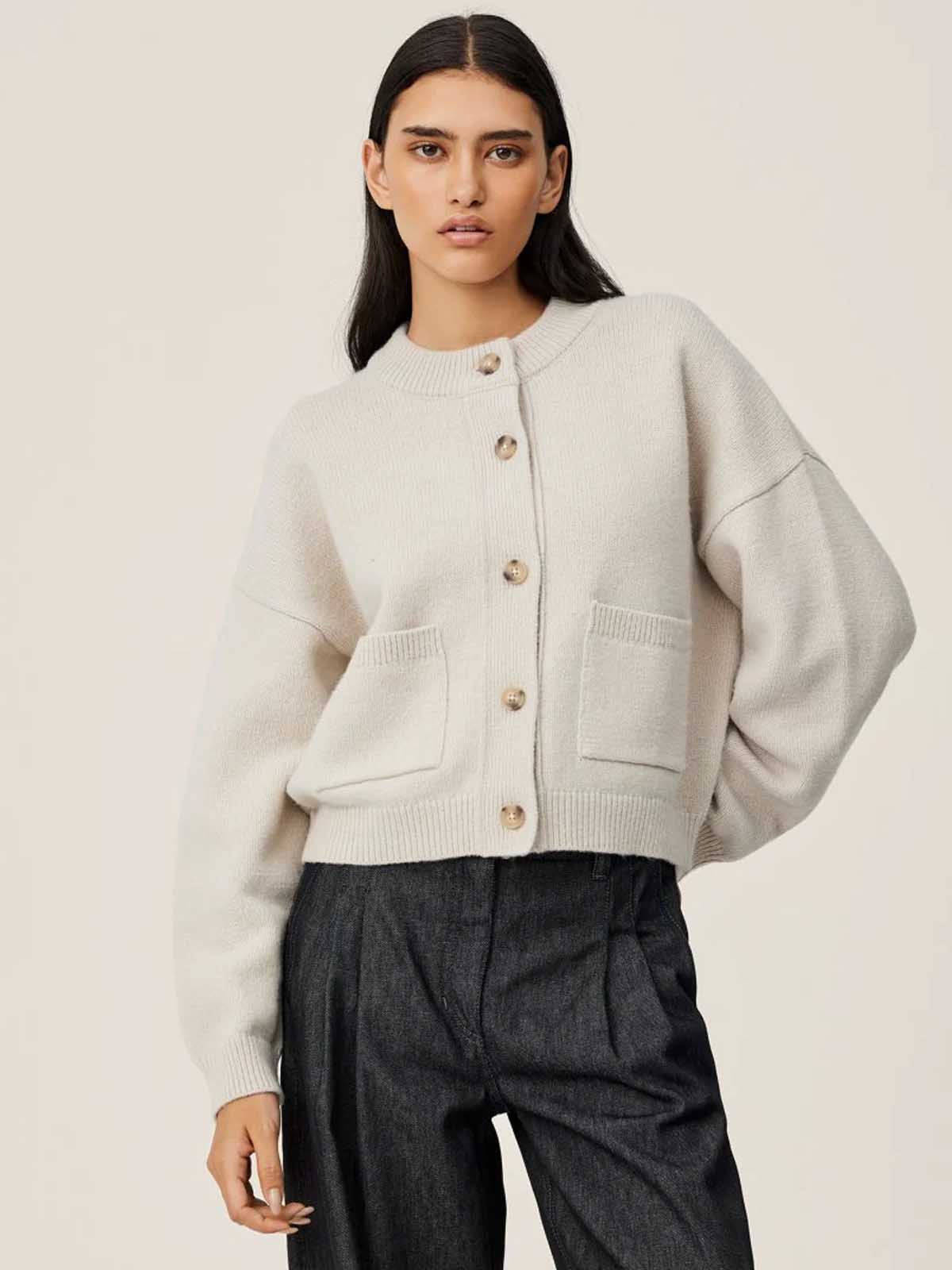 MSCH Cardigan Carina Oatmeal