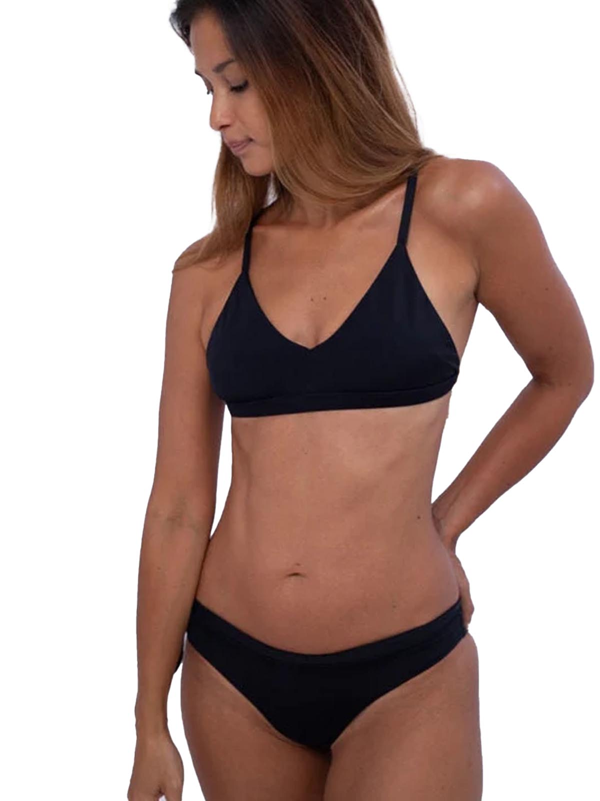 Main Design Bikini Bottom Blush Black