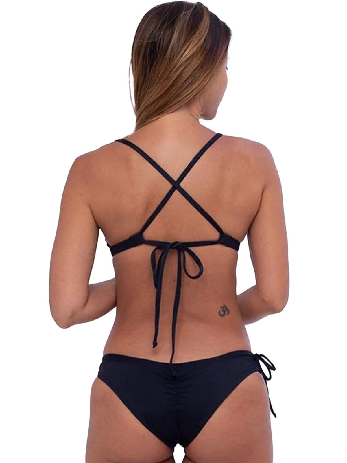 Main Design Bikini Bottom Blush Black