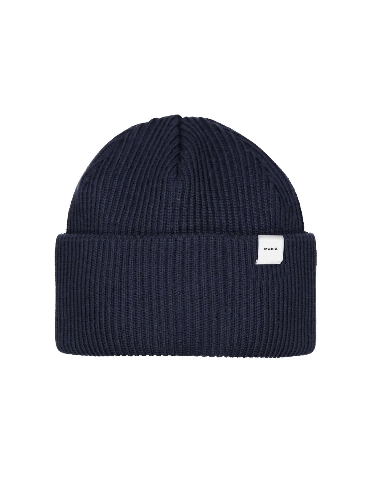 Makia Merino Beanie Dark Navy OS